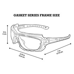 Birdz Eyewear Gasket Safety Padded Motorcycle Riding Glasses Orange w/Clear Lens