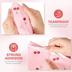 Cozymood 6X10 Inch Pink Poly Bubble Mailers 100 Pack,Waterproof Self Seal Adhesi