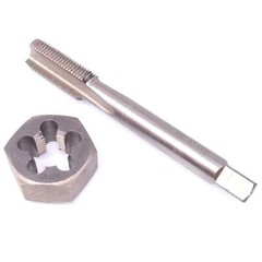 US Stock HSS M11 x 1mm Tap & M11 x 1mm Hexagon Die Metric Thread Right Hand Set