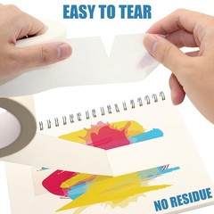 Wide Masking Tape, Beige White Painters Tape, General Purpose Adhesive Tape