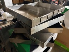 Hubert 15×9 Rectangle Stainless Steel Food Pans Trays Heavy Duty 10-PACK