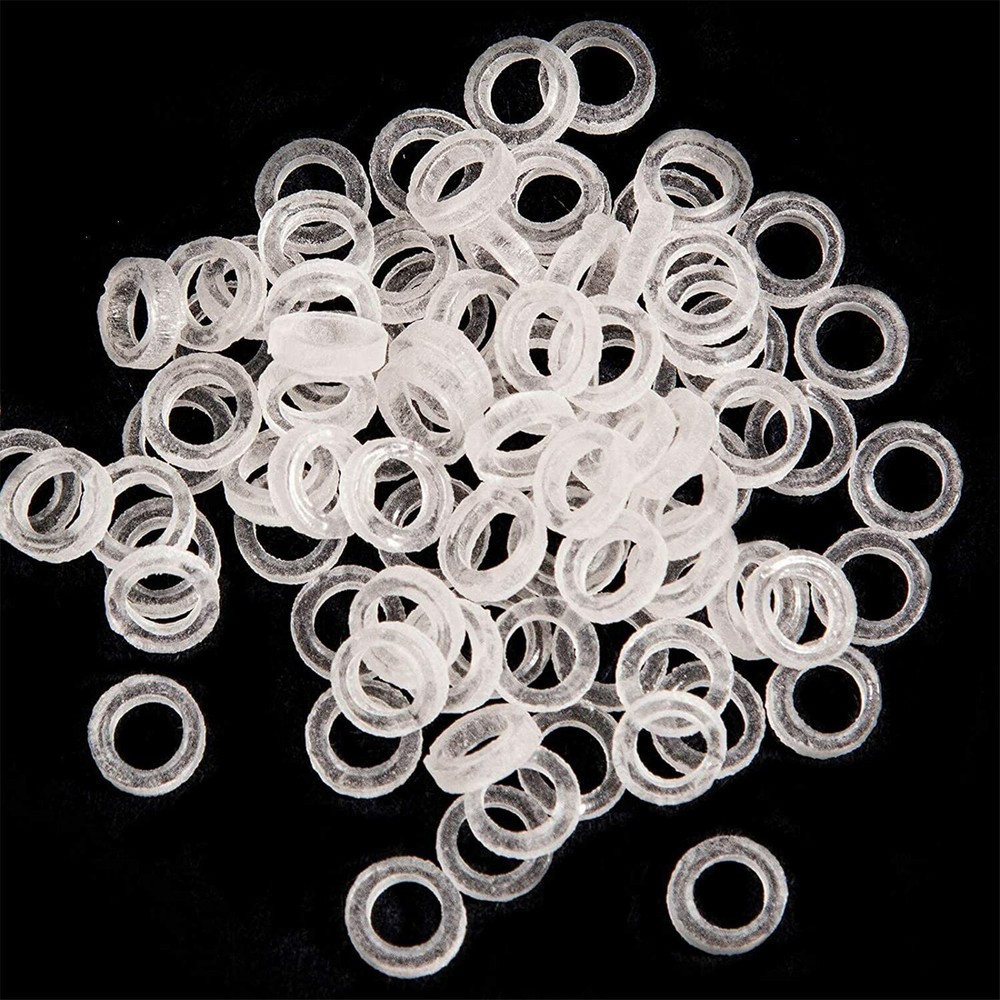 100 Pcs Dental Orthodontic Intraoral Elastic Latex Rubber Band Clear