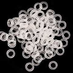 100 Pcs Dental Orthodontic Intraoral Elastic Latex Rubber Band Clear
