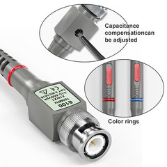 Universal Oscilloscope Probes with Accessories Test Lead Kit 100MHz 1X 10X 2Pack