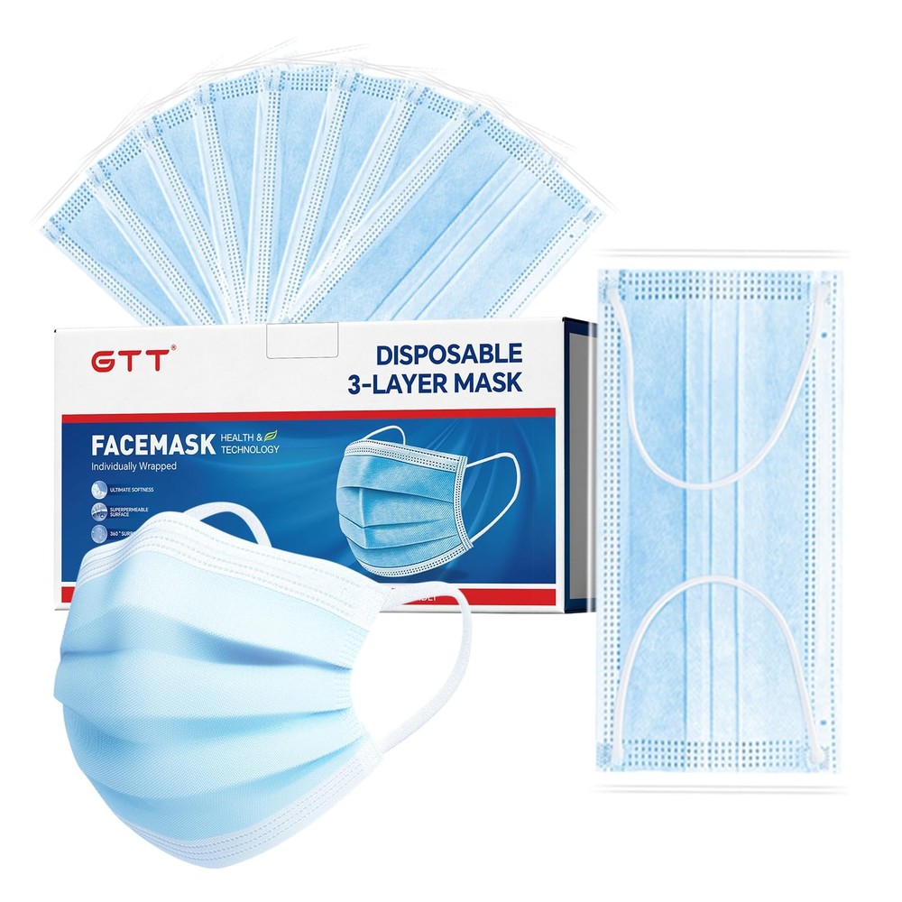 250PCS ASTM Level 3 Highly Protective 3 Layer Face Mask with Ear Loops – Indi…