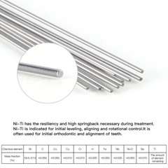 Dental Orthodontic Super Elastic NITI Round Arch Wire Ovoid Form All Sizes