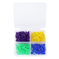 200Pcs Dental Disposable Plastic Wedge With Holes Round Stern Wave Poly-Wedge