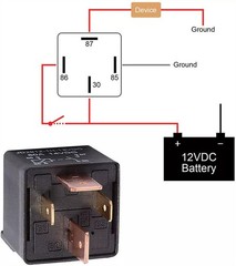 12V 80A Heavy Duty Relay 4Pin SPST Normal DC Normal Open Relay Car Van Motorbike