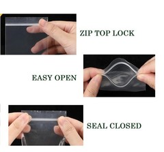 1000ct Clear Resealable 2″x3″ Zip Seal Top Lock 2MIL Clear Plastic Bags Baggies