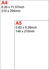 A5 Printer Paper – 100 Sheets, A5 Premium Bright White Paper, 28Lb Bond / 70Lb