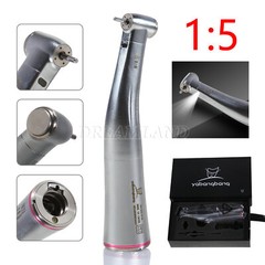 Dental 1:5 LED Fiber Optic Contra Angle Handpiece Electric Fit NSK Ti-MAX X95L