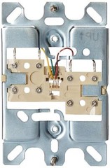 Leviton C0256-SS Telephone Wall Phone Wallplate Surface Mount Jack