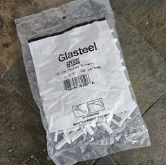 ** WHITE ** 50 PACK ** Glasteel Nylon Rivets White 1/4″ x 3/4″ 9500XA – 50 Pack