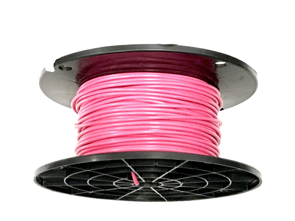 16 GAUGE WIRE PINK 175 FT PRIMARY AWG STRANDED COPPER POWER GROUND MTW VW-1 TEW