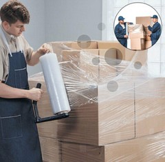 Pallet Wrap 18 in x 1200 ft 80 Gauge Stretch Film Shrink Wrap Ox Plastics