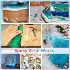 Crystal Clear Epoxy Resin Kit 2 Gallon – No Yellowing No Bubbles for Crafts