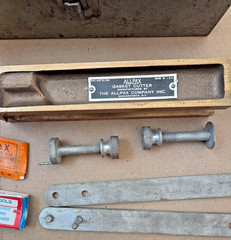 ALLPAX BRASS EXTENSION GASKET CUTTER W/ ACCESSORIES AND BOX
