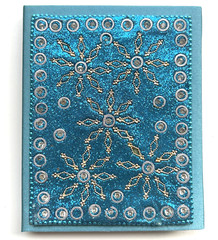 4″ x 5″ Plain Page Journal Book by Studio 18 – Glitzy Cover – Unruled Pages