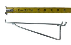 (8 Pack) Metal 8 Inch Shelf Bracket Garage Peg Hanger for 1/8″ & 1/4″ Pegboard
