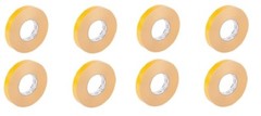 Double Sided Coated High Tack PVC Tape Adhesive 9.5Mil 1inch x 56yd (8 pack)