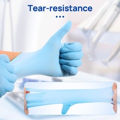 200/1200 JMU Nitrile Gloves Medical Exam 3.5 Mil Latex Free Powder Free XS/S/M/L
