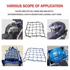 15″X15″ Small Elastic Cargo Bungee Net with 6 Hooks for Bike Bicycle Motorcycle