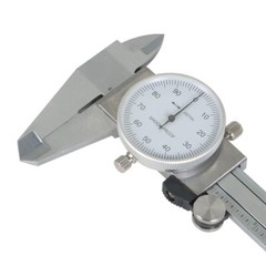 6 In Dial Caliper Stainless Steel Shockproof 0.001 In Of One Inch With Case