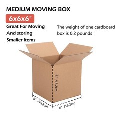 10/20 pcs small shipping box 6x6x6, cardboard box for small business packaging