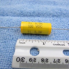 Qty 2 5.0uF 100V Metalized Polyester Film Speaker Crossover Capacitor