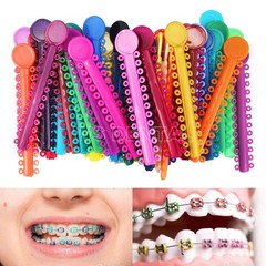 1040pcs Dental Orthodontic Elastic Ligature Ties for Brackets Brace Rubber Bands