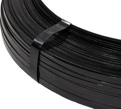 1/2″x0.020″x3080′ Black Steel Strapping Coil 1100 lbs BS for Packaging