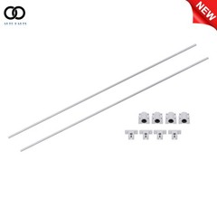 Total 8 × 750mm 2Pcs Rail Guide 4Pcs SCS8UU Ball Bearing + 4Pcs SK8 Rail Support