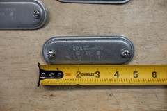 LOT OF 8 – Crouse-Hinds 370 1” Conduit Body Covers – E5