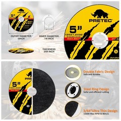 50+5 Pack Metal Cutting Wheel,Thin 125mm Metal & Stainless Steel Fast Cutting…