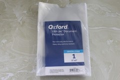 50 Count Oxford Utili-Jac Heavy-Duty Clear Plastic Document Protector