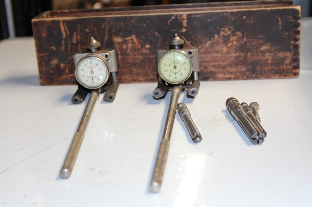 Starrett Cylinder Gages 452-B 452B .001″ 2pcs MADE IN USA + KELLY TOOL 303 302