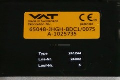 VAT Pendulum Gate valve used 65048-JHGH (342943 or 241244) VLV-I-2072=P31