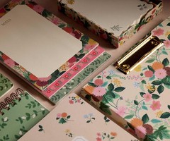 PAPER CO. Dahlia Clipfolio – Illustrated Hardcover with Contrasting Interior,…