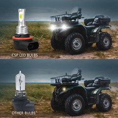 Replacement For 4030061 Headlight Bulbs ATV Polaris models 30/30w 3 Prong 6000K