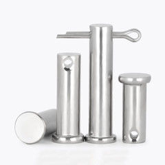 Flat Head Clevis Pins Through Hole 304 Stainless Steel With Cotter Pin Φ6/8/10mm