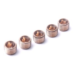 20Pcs Brass 1/8″ 1/4″ 3/8″ 1/2″ NPT Brass Internal Hex Thread Socket Pipe Plug