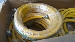 FLEXTRAL AR60-100-50 1″ WIRE REINFORCED AIR HOSE 600 PSI 50 FT NEW W/ Fitting