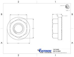 5/16-18 Stainless Steel Flange Nuts Serrated Base Lock Anti Vibration Qty 25