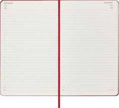 Moleskine Classic 2024 Daily Planner, Hard Cover, Large (5″ x 8.25″) Scarlet Red