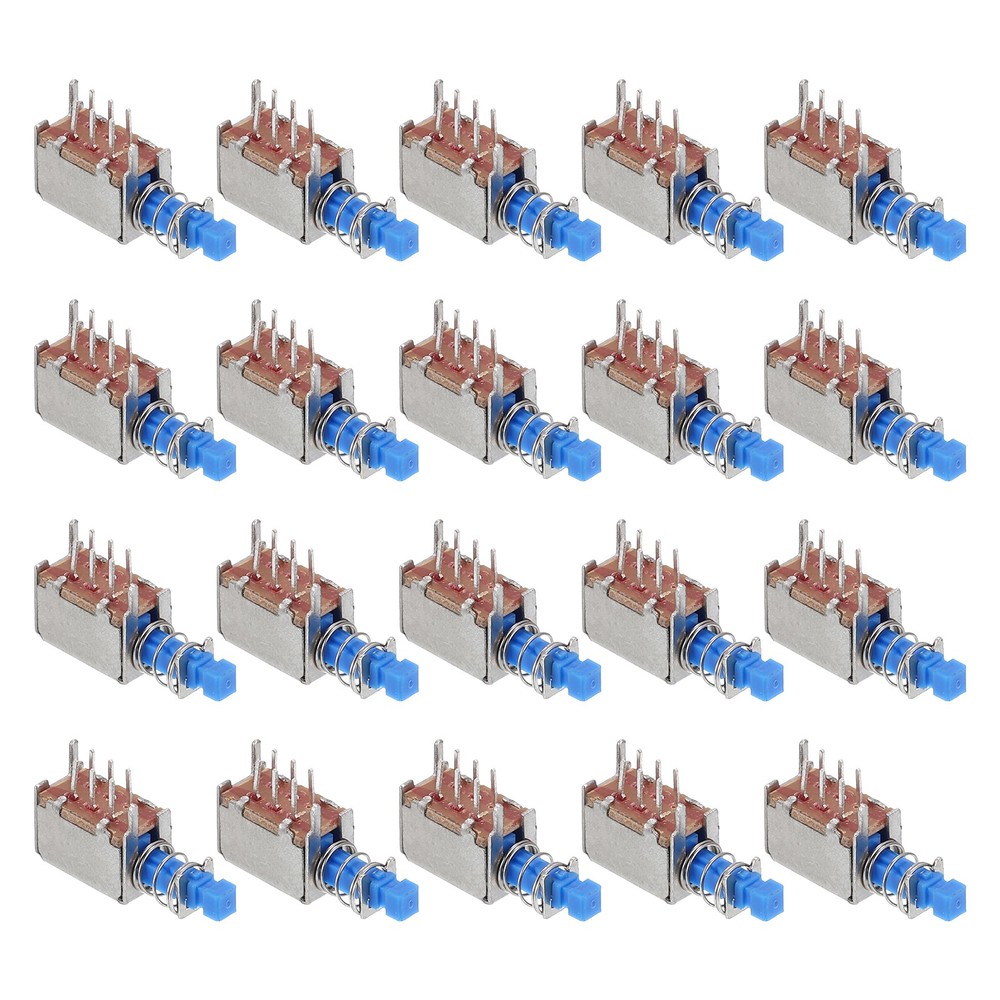 20pcs 0.3A DC 30V 6 Pin 1 Position Soldering DPST Push Button Switch PS-22E05