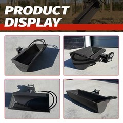 HUAYEE 800mm Tilting Bucket For 1-1.5Ton Mini excavator Hydraulic Attachment