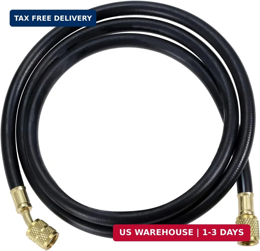 59″ R410A AC Charging Hoses 800 PSI 1/4″ SAE for R22 R134A R12 HVAC Systems 3pcs