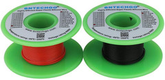 28 Gauge Silicone Wire Spool red 50ft and Black 50ft Flexible 28 AWG Stranded Ti
