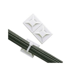 Panduit Abmm-At-D Cable Tie, Mnt, Hitmp, .75X.75In, Wh, Pk500