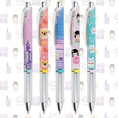 Pentel EnerGel, Gel Pen, Kawaii Tokyo Designs, (0.7mm), Black Ink, Pack of 5